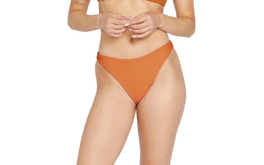Volcom Women's Orange Skimpy Bikini Swim Bottom M NWT